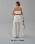 A-line Wedding Dress Underskirt, White Petticoat, One Hoop Skirt – Bridal Port