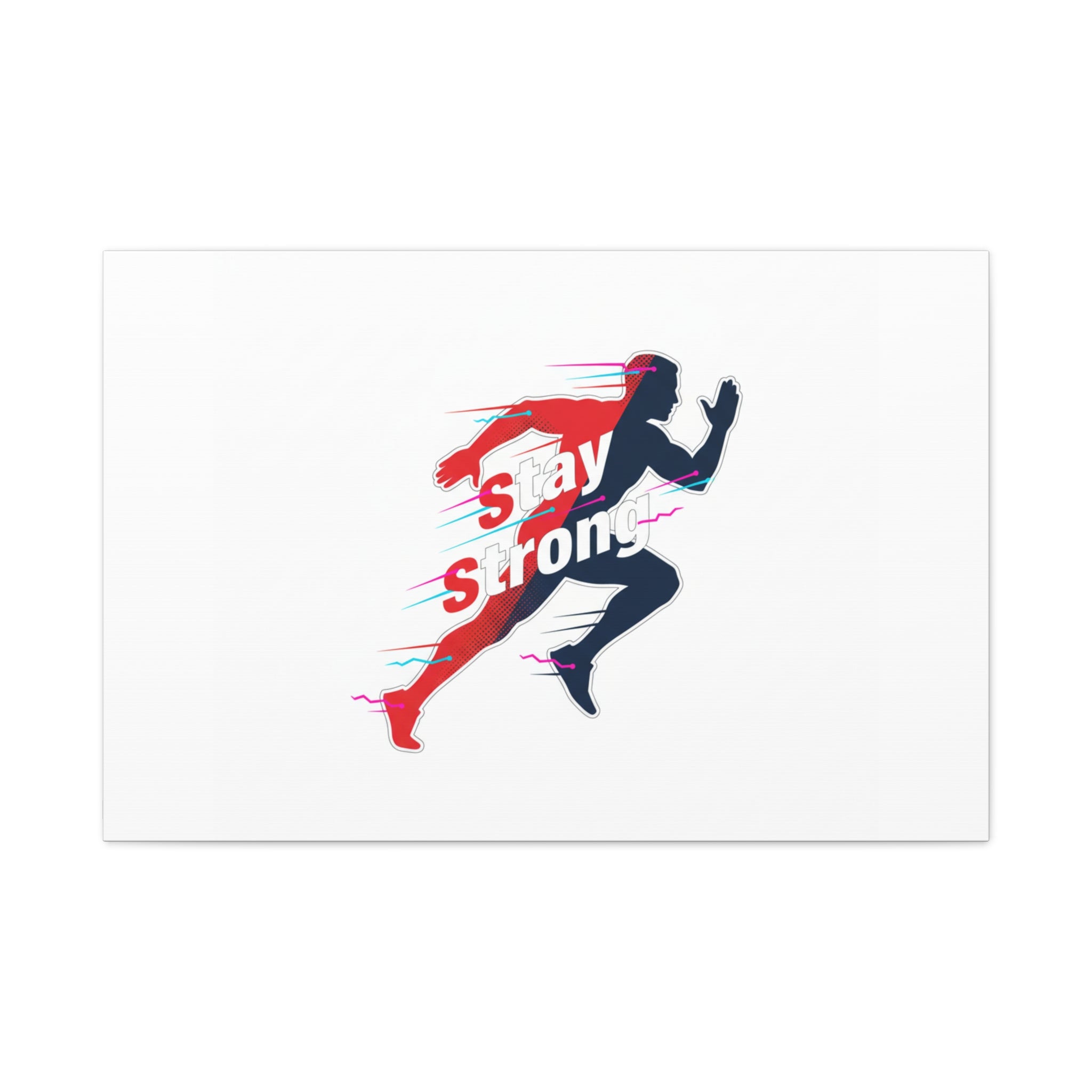 Stay Strong Runner Canvas | Fitness Motivation, Gym Wall Art