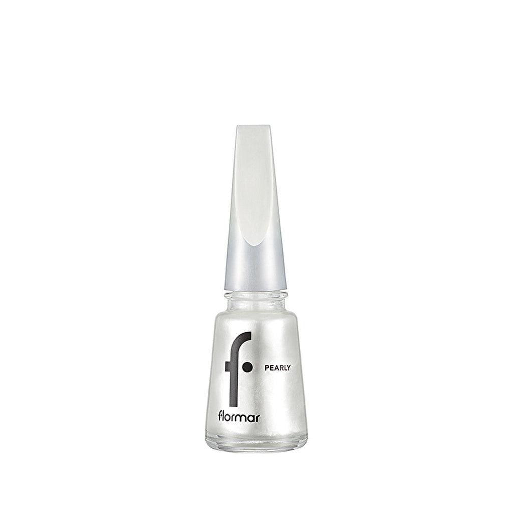 Flormar Pearly Intense Pigmented Nail Polish - Luxury White | 0.34 fl oz