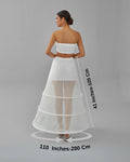 A-line Wedding Dress Underskirt, White Petticoat Skirt, Wide Hoop Skirt – Bridal Port