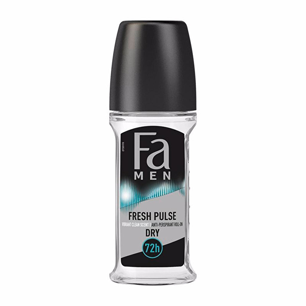 Fa Men Fresh Pulse Deodorant Roll-On 1.7 oz - Energizing Scent | 50ml