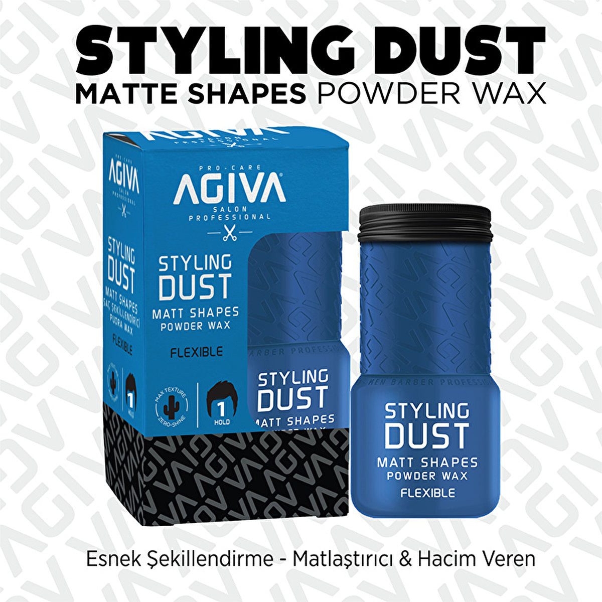 Agiva Flexible Hold Powder Wax 20g - Matte Finish & Volume | Styling
