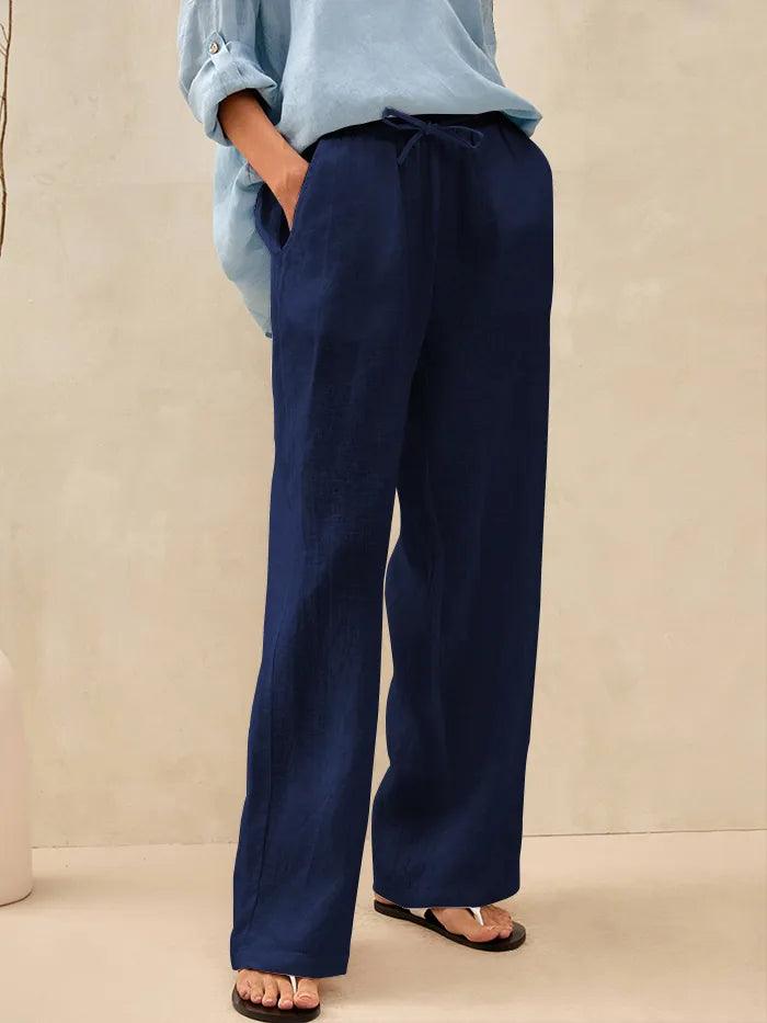 LINTICO 100% Linen Classic Pants LYON — main product shot