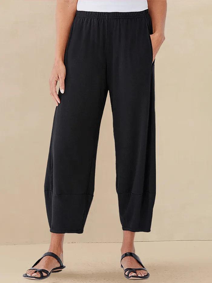 LINTICO 100% Linen Crop Pants RORY — lifestyle worn / used context