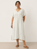 LINTICO LINTICO 100% Linen Back-Tied Waist Maxi Dress HANA — main product shot