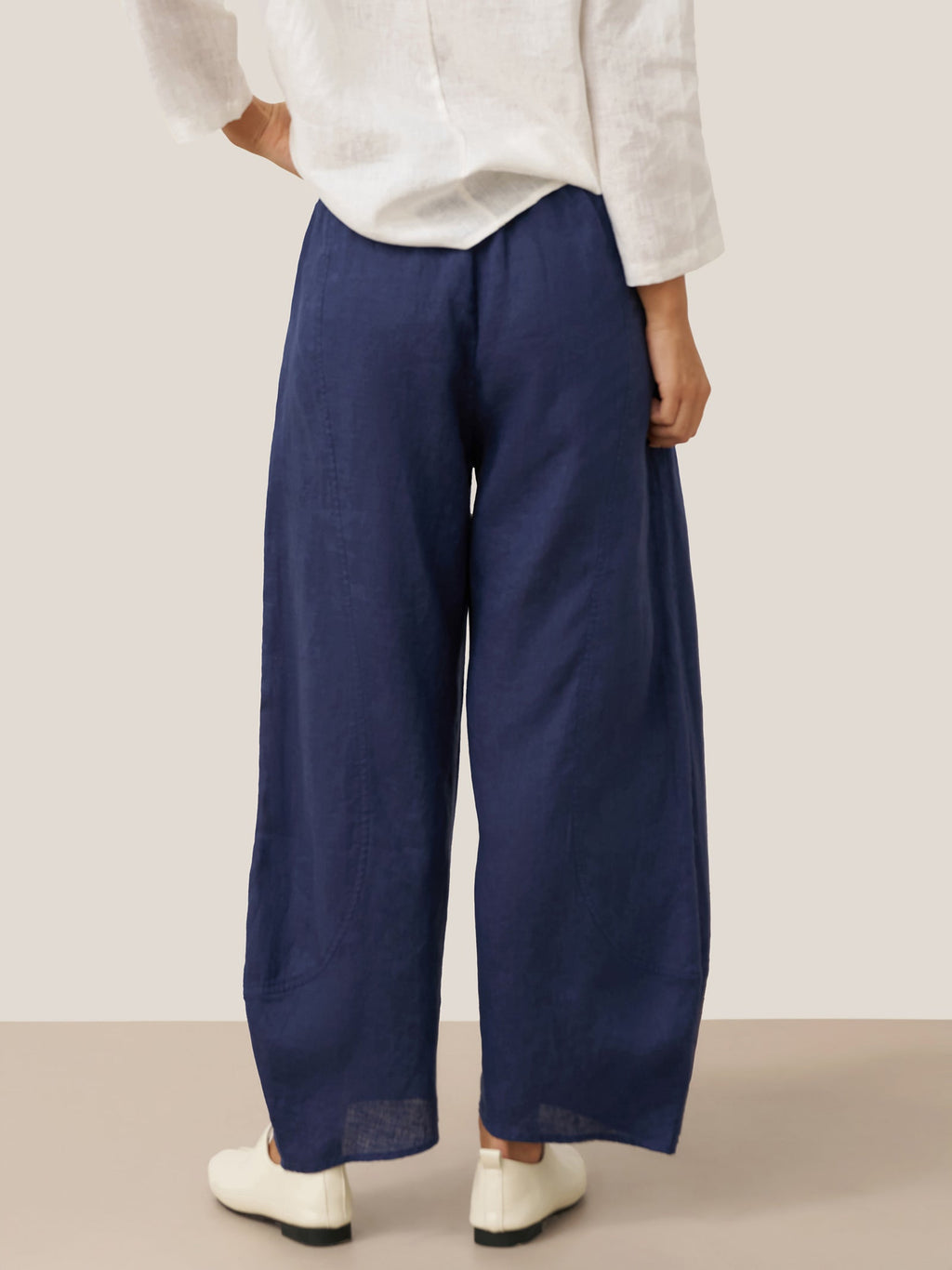 LINTICO 100% Linen Classic Ankle Pants ZOE — detail shot 6