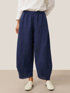 LINTICO 100% Linen Classic Ankle Pants ZOE — lifestyle worn / used context