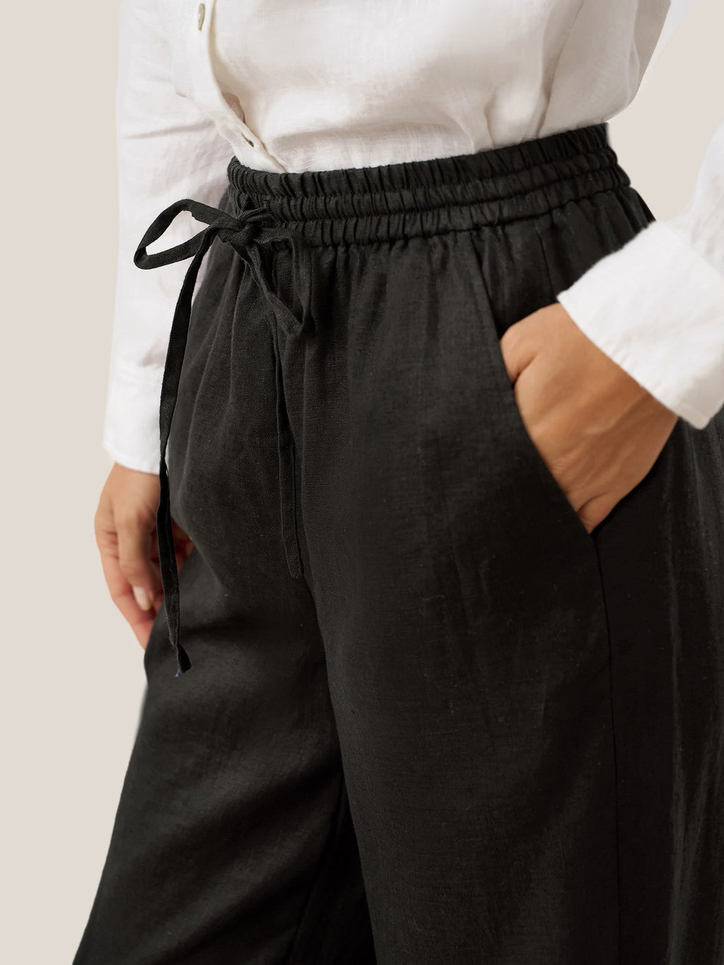 LINTICO 100% Linen Classic Pants LYON — color detail
