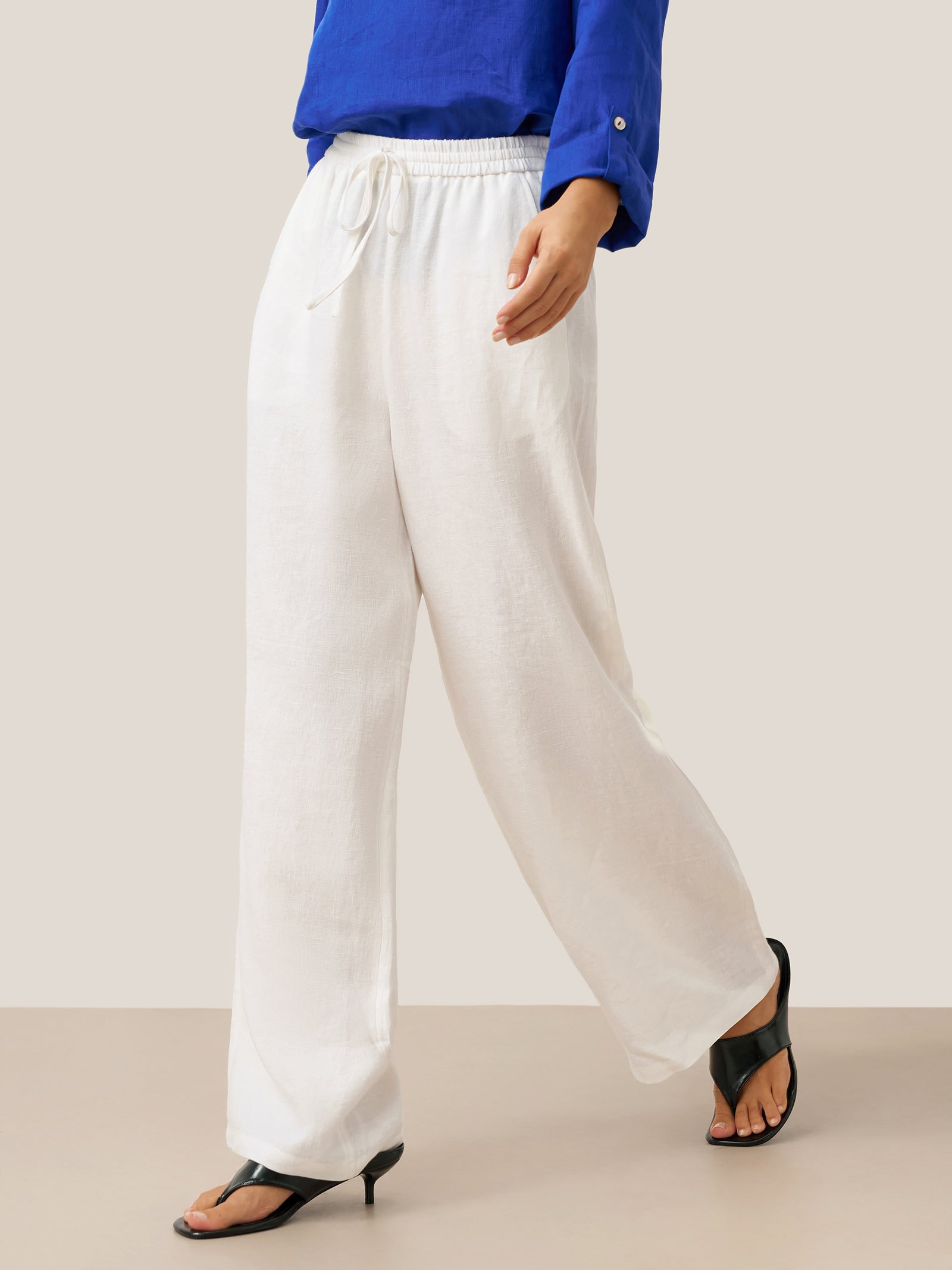 LINTICO 100% Linen Classic Pants LYON — main product shot