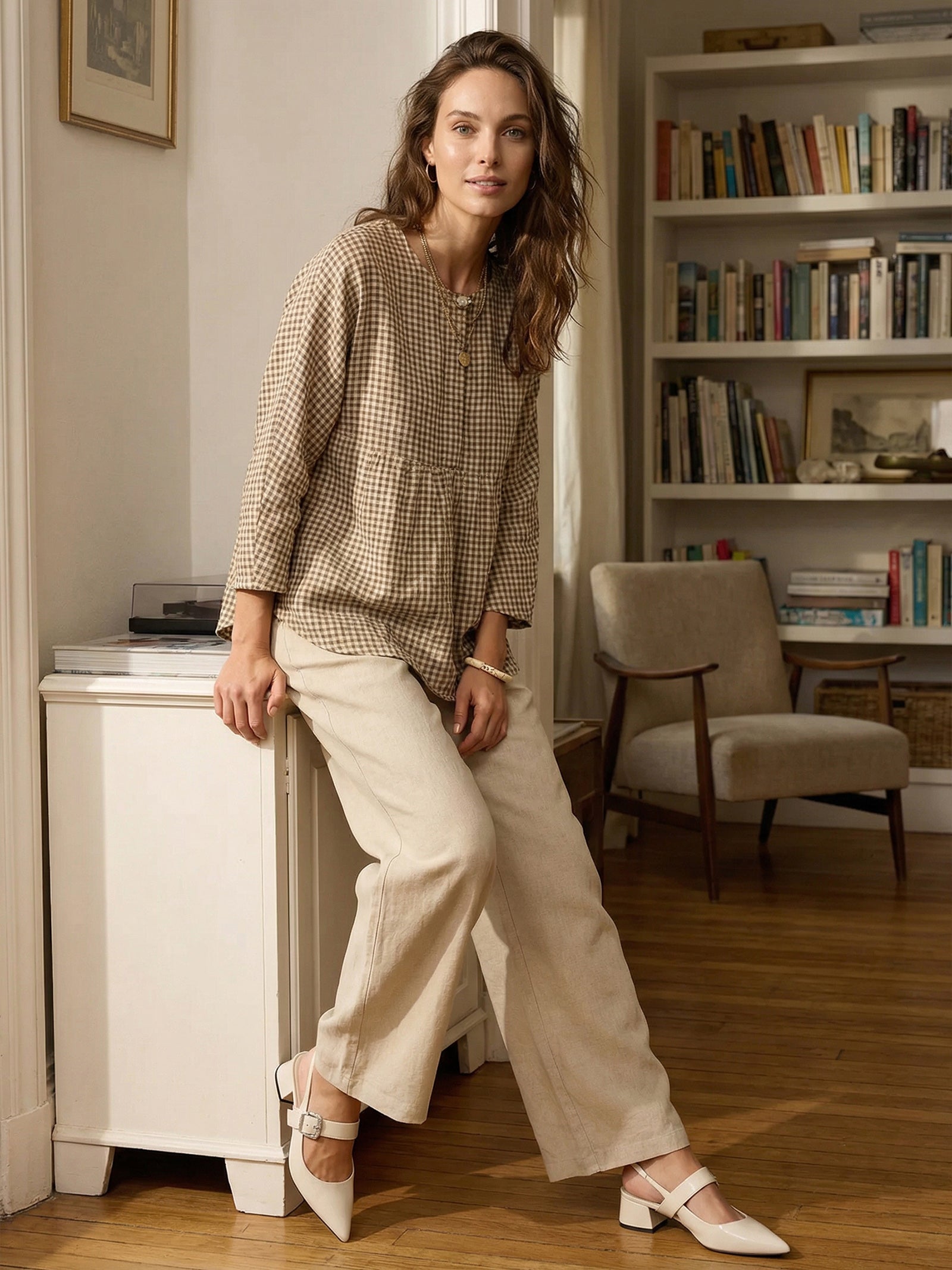 LINTICO 100% Linen Classic Pants LYON — bottoms-pants-linen category context