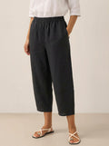 LINTICO 100% Linen Crop Pants RORY — main product shot