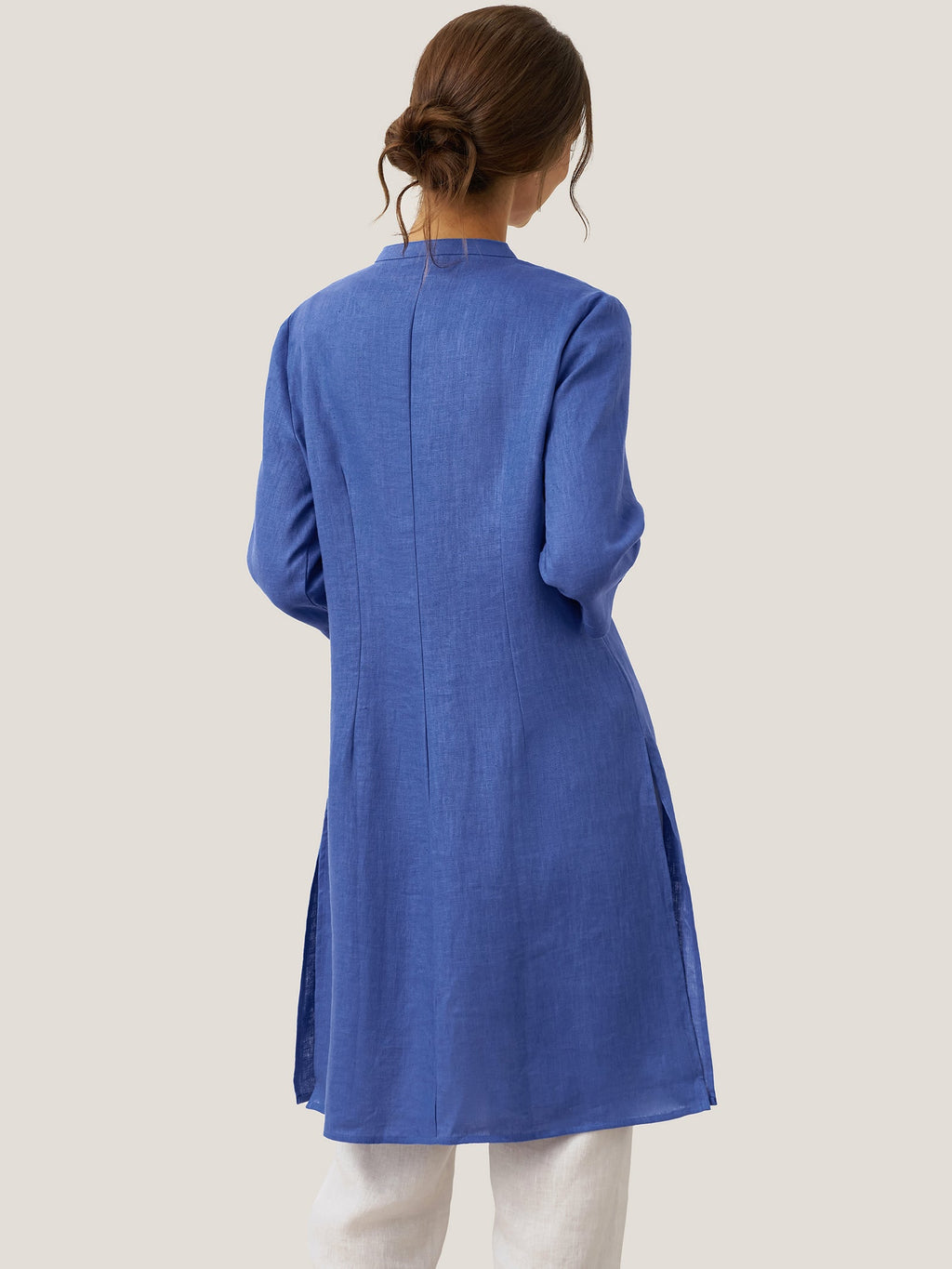 LINTICO 100% Linen Hand Button Long Top DILLON — packaging