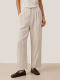 LINTICO 100% Linen Sketch Stripe Suit Set ELOISE — comparison shot