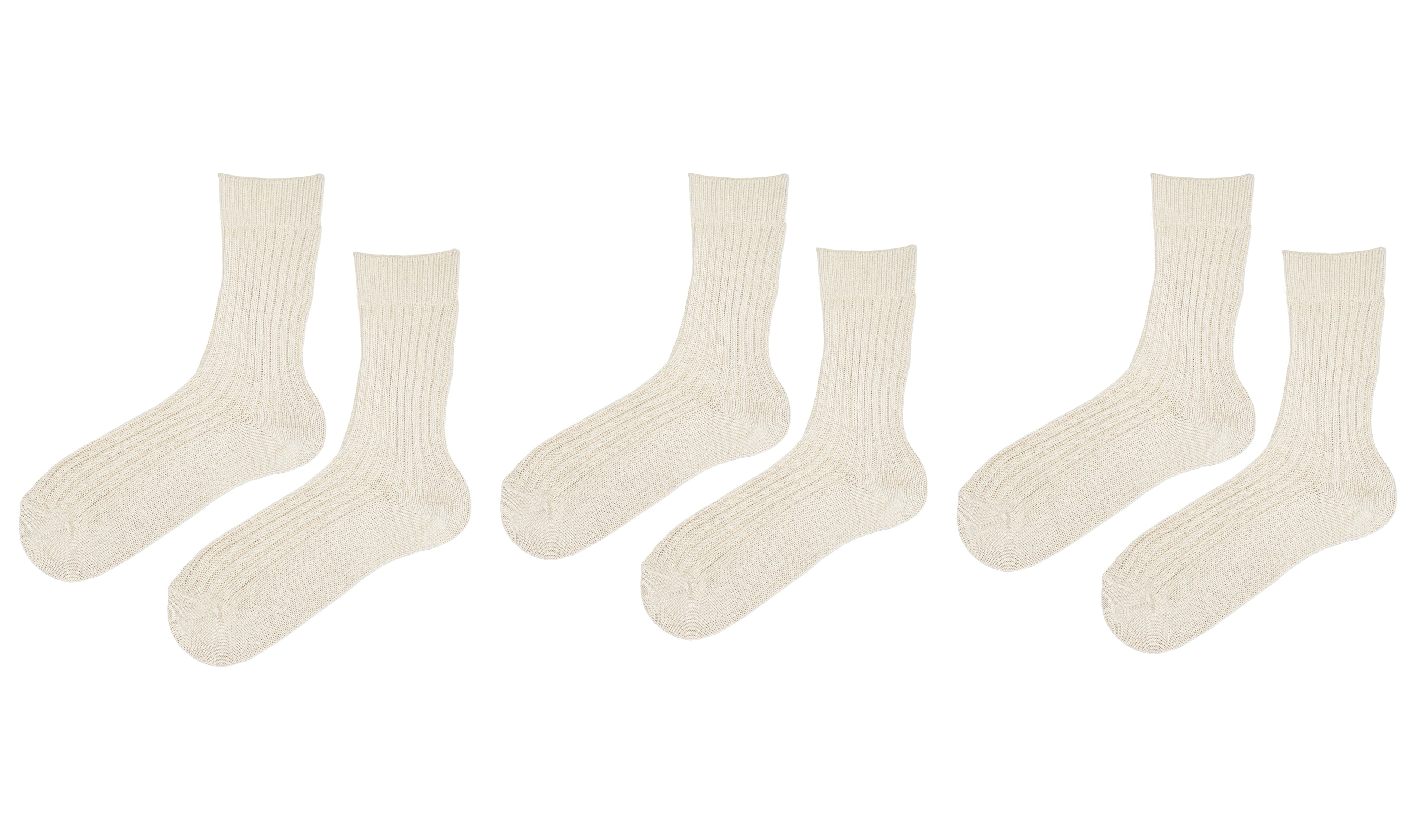 tittimitti tittimitti® 100% Women’s Organic Cotton Boot Socks 3-Pack – Thick Warm Winter Crew Socks (Made in Italy) — alterna