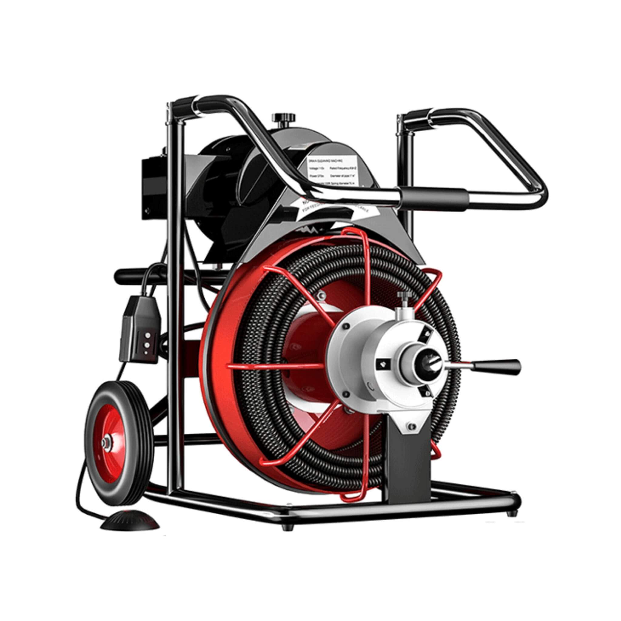 [100FTX3/8"] Electric Sewer Drain Cleaner Snake Clog Machine W/ Cutter (SAK53785) – SAKSBY WHOLESALE, view 9