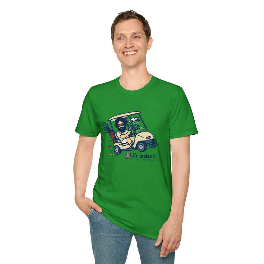 Joy Ridin' Jerry and The Bear - Life is Dead Golf Company T-Shirt
