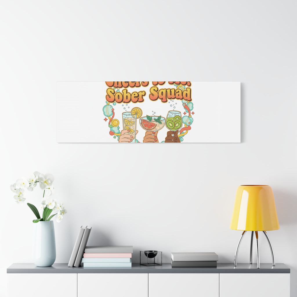 Cheers to Me Sober Squad Canvas | Dry January Mocktail Art