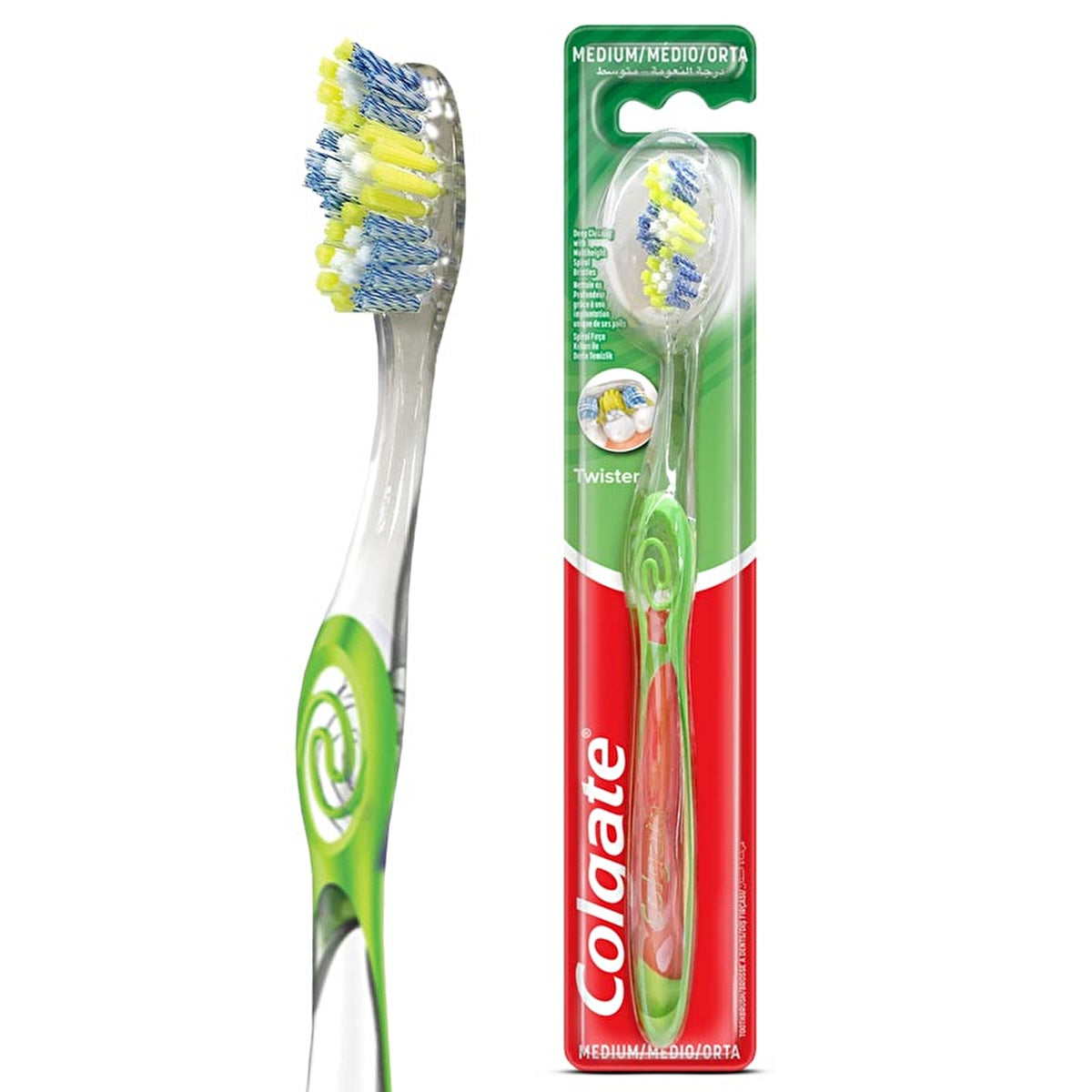 Colgate Twister Toothbrush Medium - Deep Cleaning | Oral Care