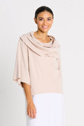 Pima Cotton Jackie O Top - Putty