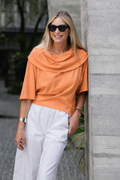 Pima Cotton Jackie O Top - Creamsicle