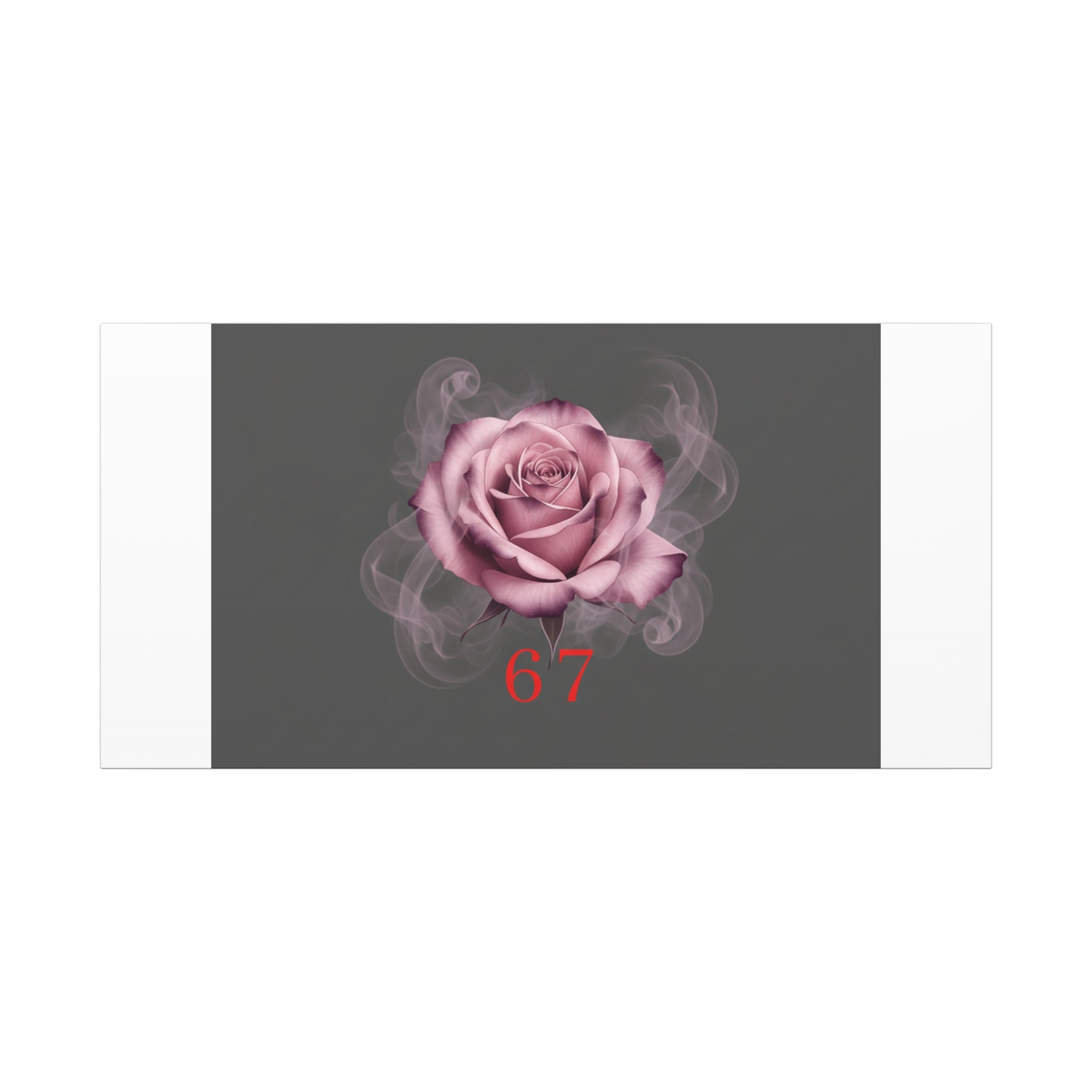 6 7 Valentine's Canvas | Viral Gothic Rose Wall Art | 6 7 Meaning Dark Romance