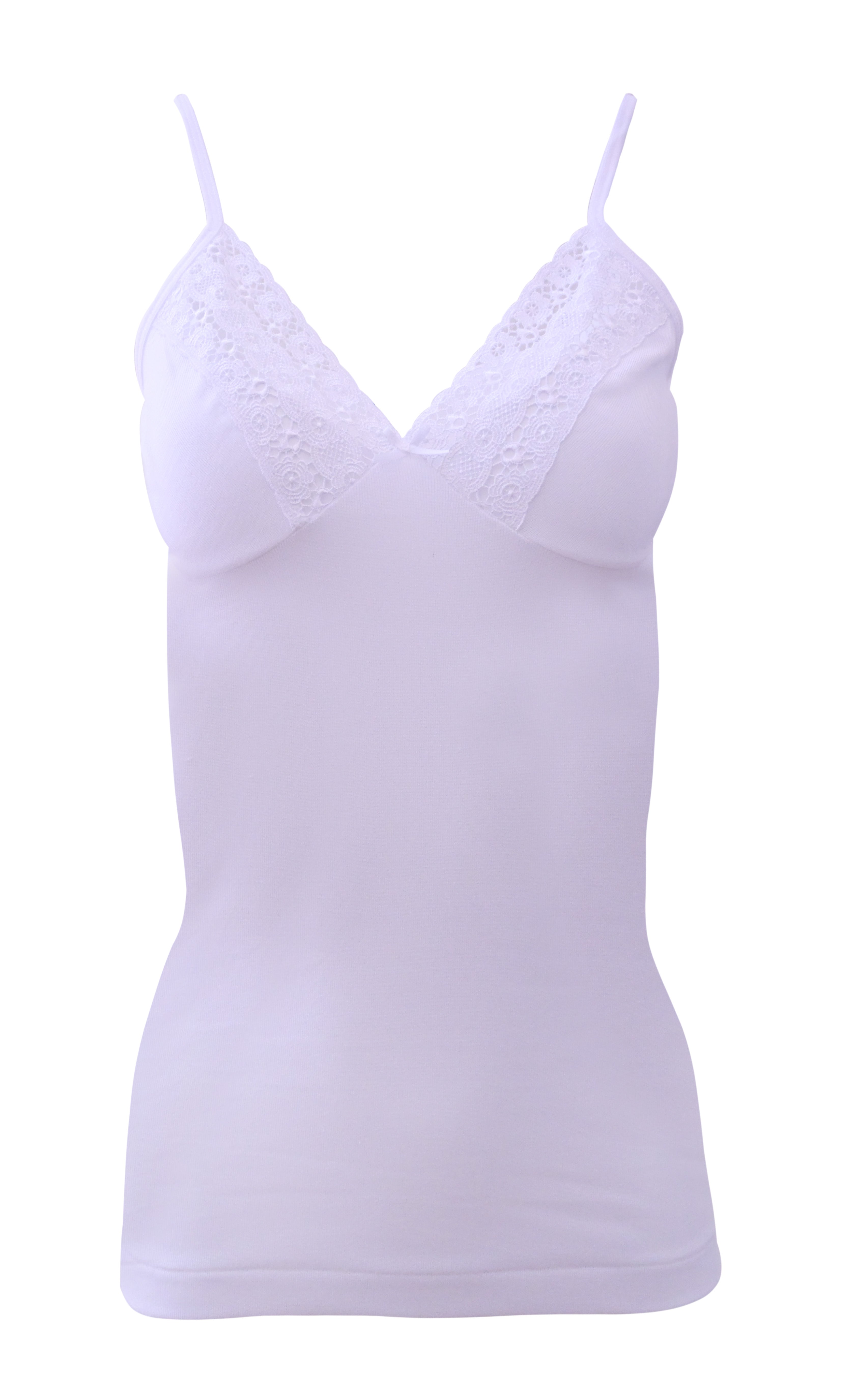 tittimitti EGi Luxury 100% Filo di Scozia Cotton with Macramé Lace Women's Top S - XXL Made in Italy.(1048) — main product sh