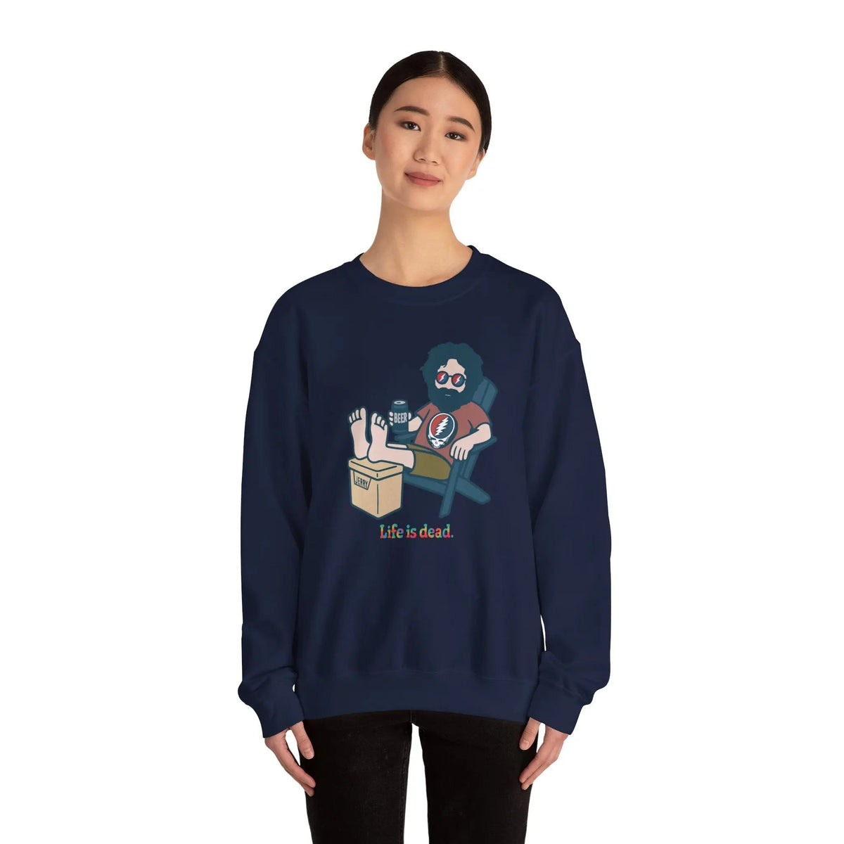 Stay Cool, Jerry Life is Dead Crewneck