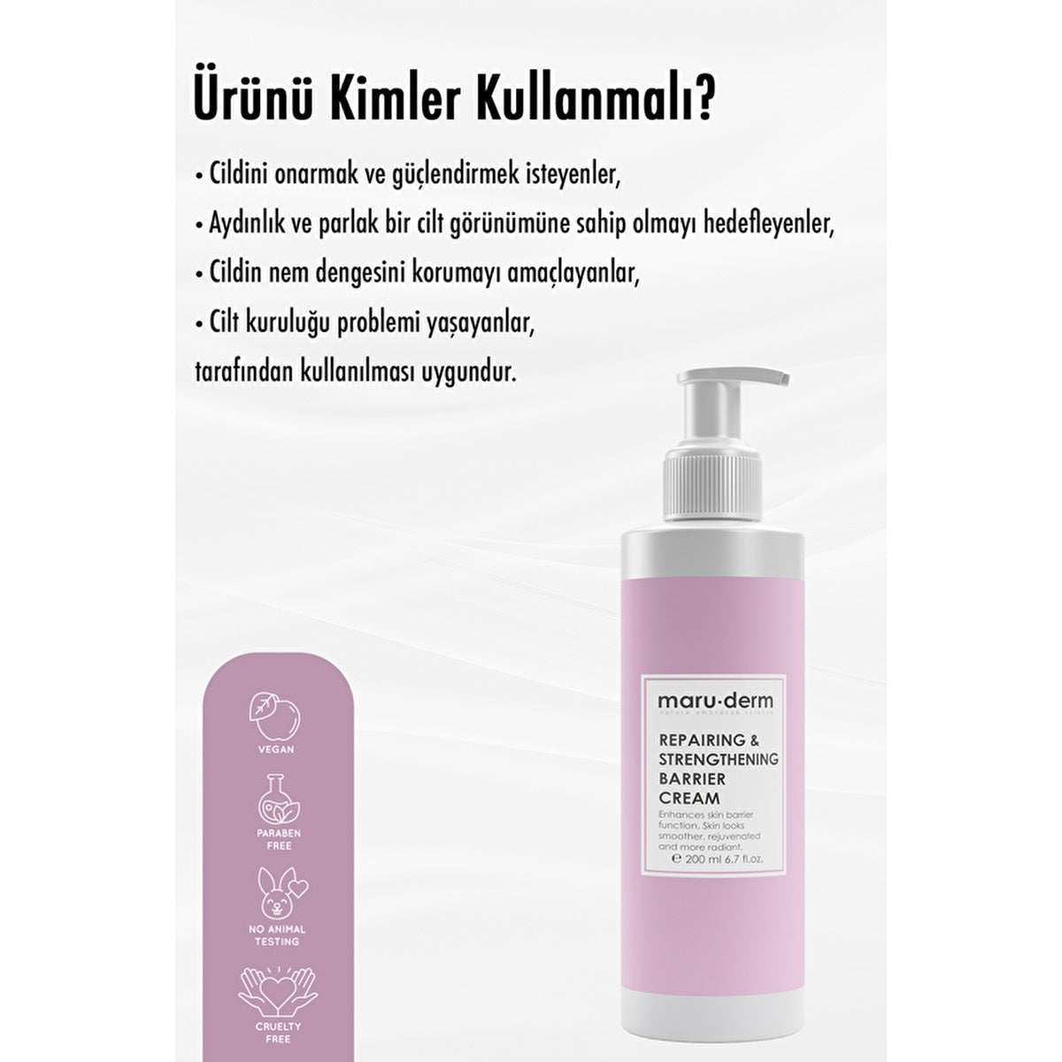 Maruderm Repairing & Strengthening Ceramide Skin Cream 200ml