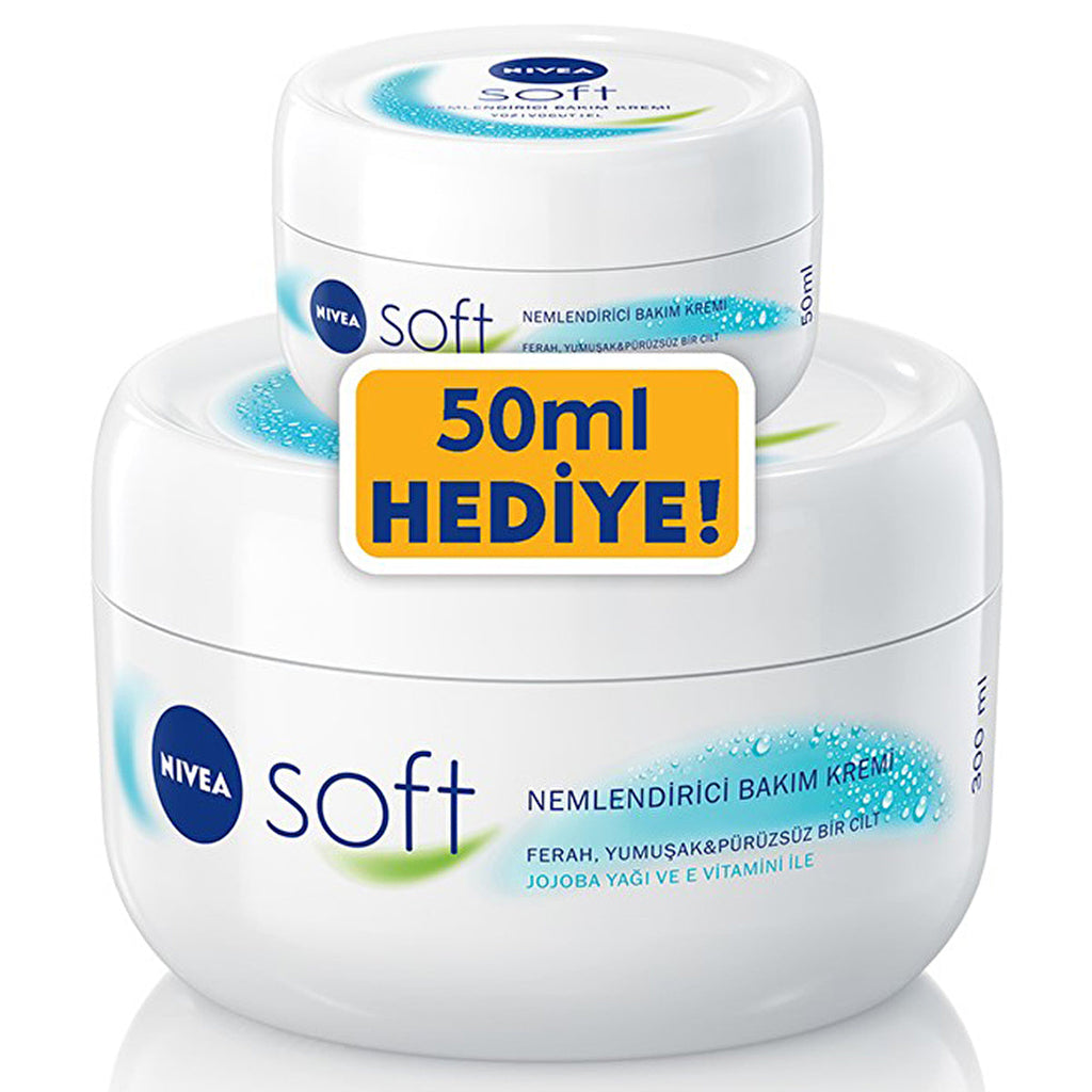 Nivea Soft Moisturizing Cream 300ml + 50ml Free Gift | Daily Hydration
