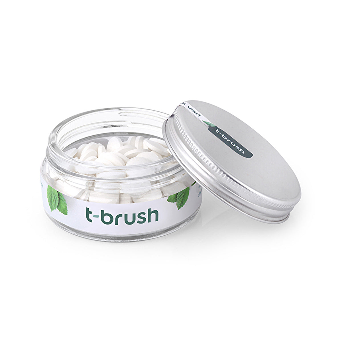 T-Brush Spearmint Toothpaste Tablets with Fluoride - Eco-Friendly