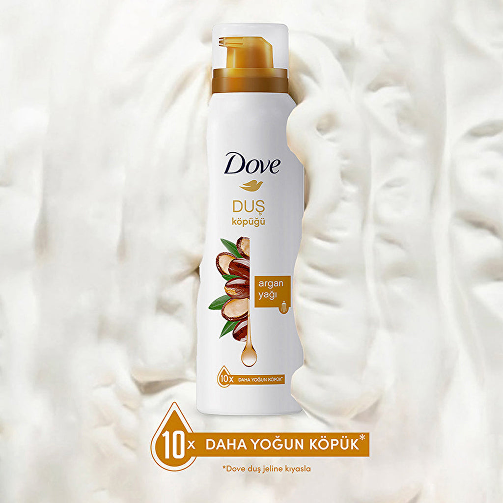 Dove Foam Shower Gel Argan Oil 10X Creamier Formula - 200ml