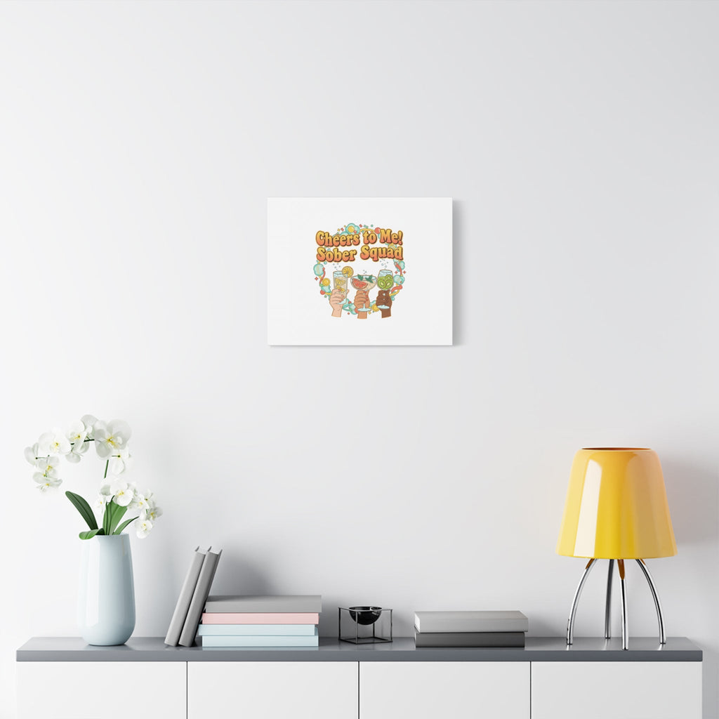 Cheers to Me Sober Squad Canvas | Dry January Mocktail Art