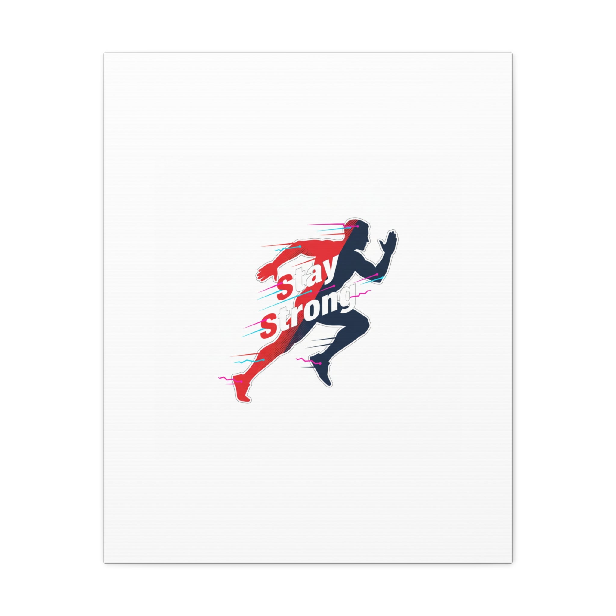 Stay Strong Runner Canvas | Fitness Motivation, Gym Wall Art