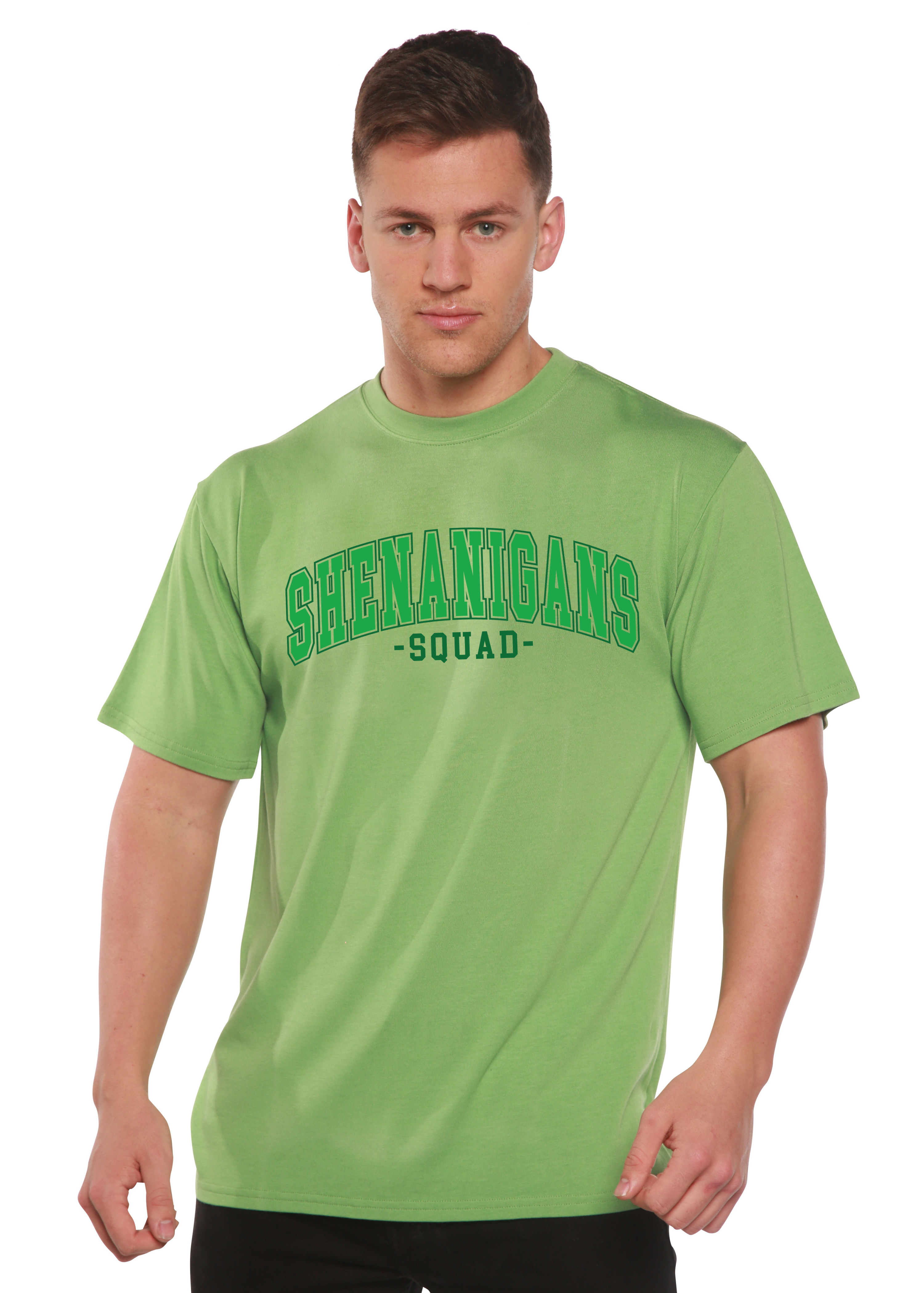 Spun Bamboo Shenanigans Squad Unisex Bamboo/Cotton Graphic T-Shirt — packaging