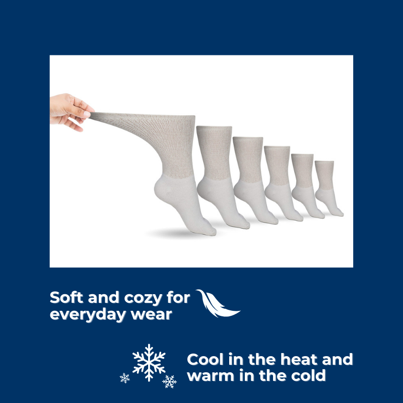 DSC Men's Cotton Diabetic Crew Socks (Assorted) — comparison shot