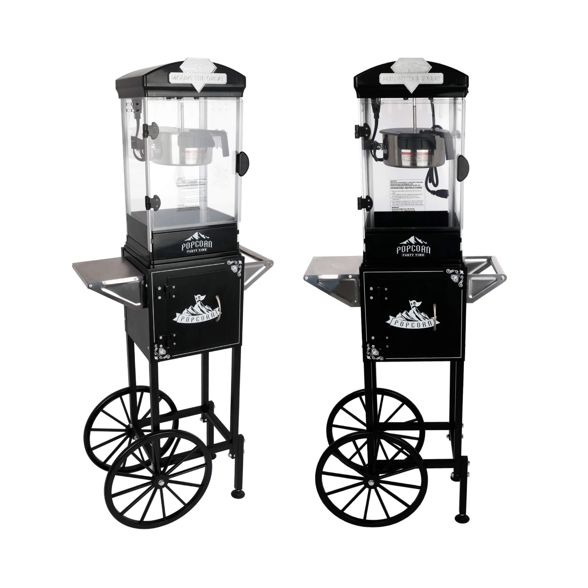 Premium 10OZ Portable Kettle Popcorn Maker Machine With Cart (SAK42196) – SAKSBY WHOLESALE, view 6