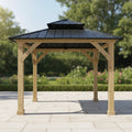 [10X10FT] Alora Premium Outdoor Patio Hardtop Gazebo With Double Steel Roof (SAK01291) – SAKSBY WHOLESALE