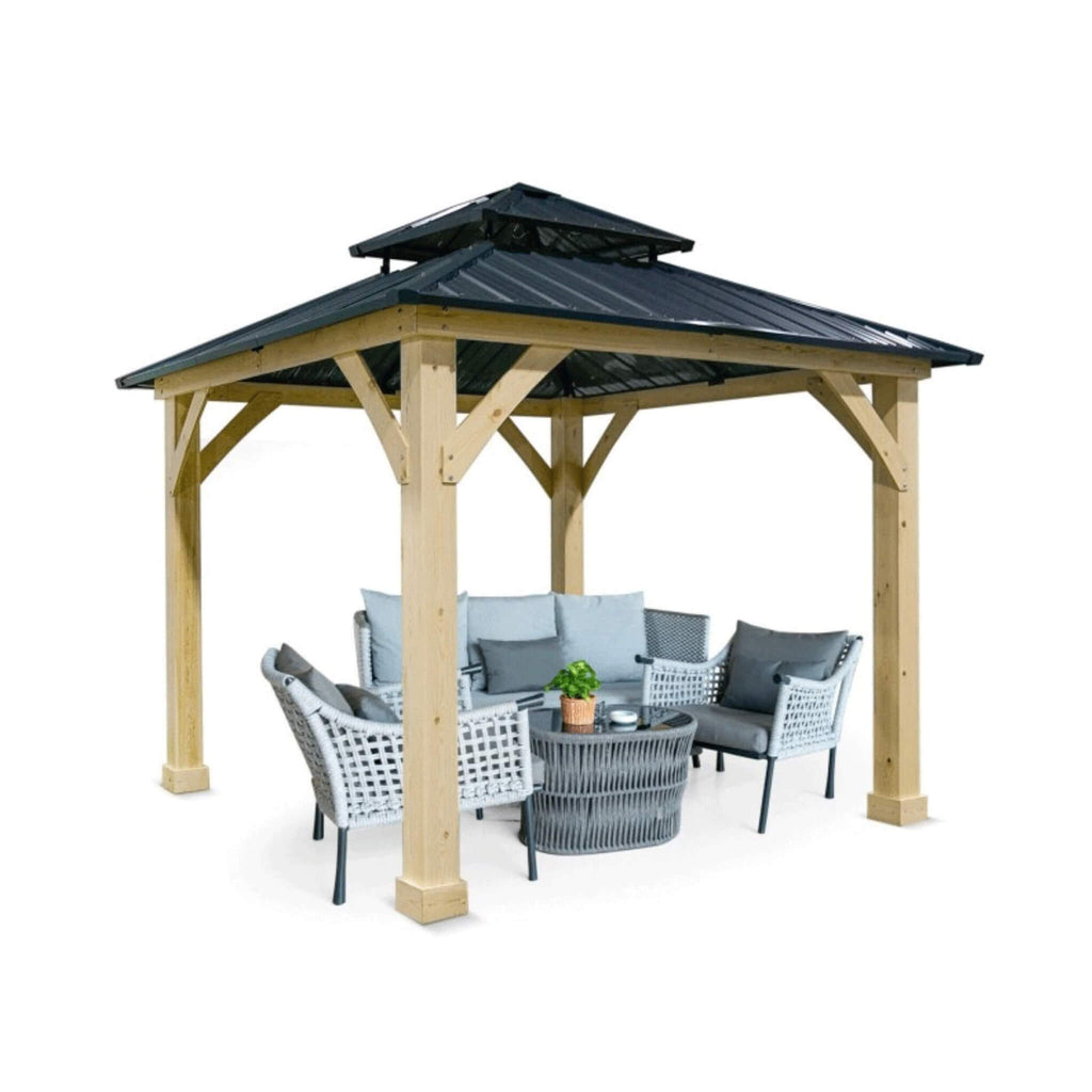 [10X10FT] Alora Premium Outdoor Patio Hardtop Gazebo With Double Steel Roof (SAK01291) – SAKSBY WHOLESALE, view 7