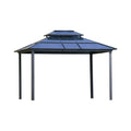 [10X12FT] Alora Hardtop Gazebo Canopy With Polycarbonate Double Roof, Netting, And Curtains (SAK15672) – SAKSBY WHOLESALE