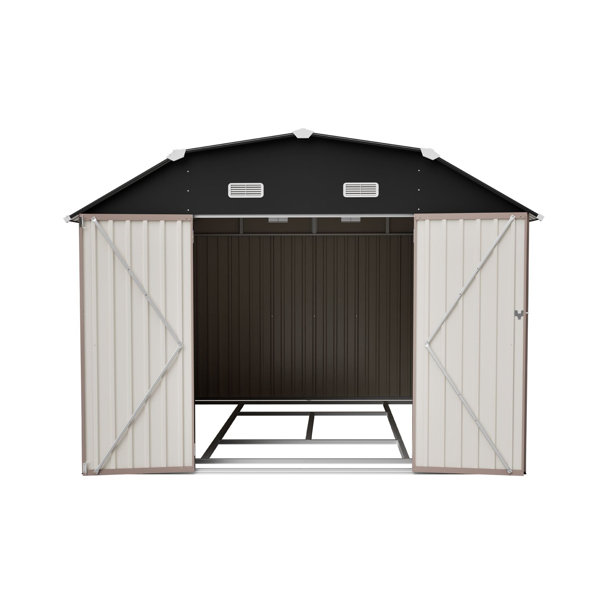 [10X12FT] Alora Heavy-Duty Outdoor Metal Storage Shed With Floor (SAK91820) – SAKSBY WHOLESALE, view 13