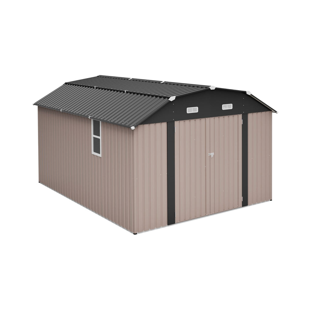 [10X12FT] Alora Heavy-Duty Outdoor Metal Storage Shed With Floor (SAK91820) – SAKSBY WHOLESALE, view 16