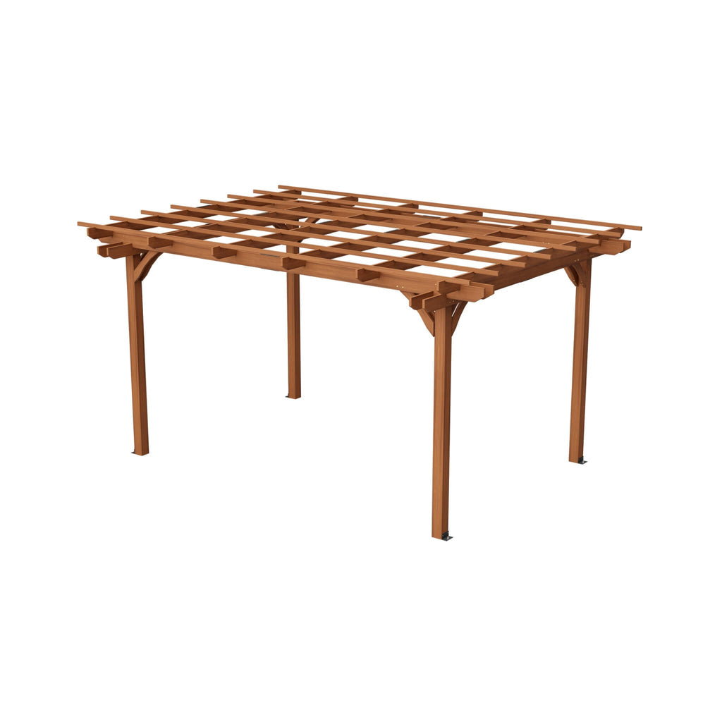 [10X12FT] Alora Premium Extra Large Outdoor Weather-Resistant Wooden Grape Pergola (SAK16278) – SAKSBY WHOLESALE, view 5