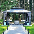 [10X13FT] Alora Large Premium Outdoor Hardtop Aluminum Gazebo With Galvanized Steel Double Roof (SAK74826) – SAKSBY WHOLESALE