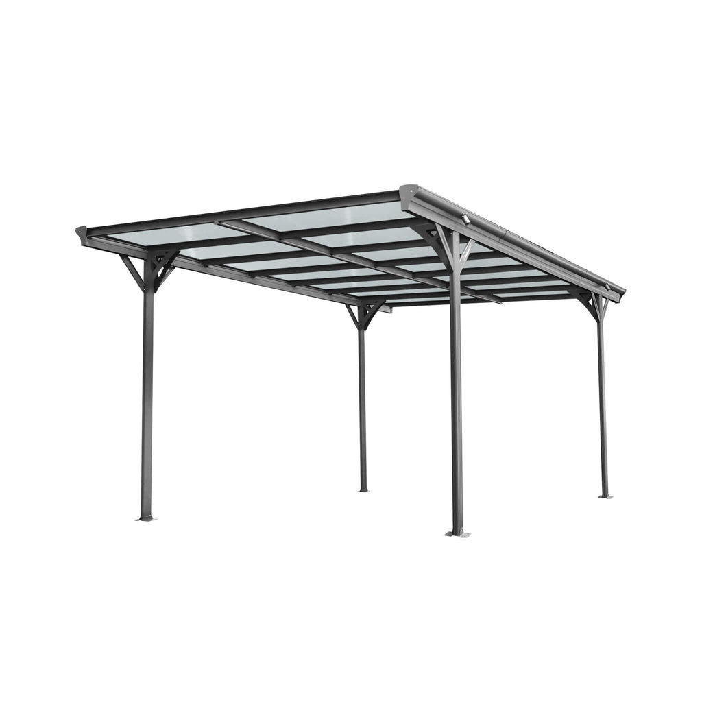 [10X16FT] Alora Heavy-Duty Outdoor Driveway Pergola With Aluminum Alloy Frame And Polycarbonate Panels (SAK47395) – SAKSBY WH