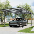 [10X16FT] Alora Heavy-Duty Outdoor Driveway Pergola With Aluminum Alloy Frame And Polycarbonate Panels (SAK47395) – SAKSBY WH