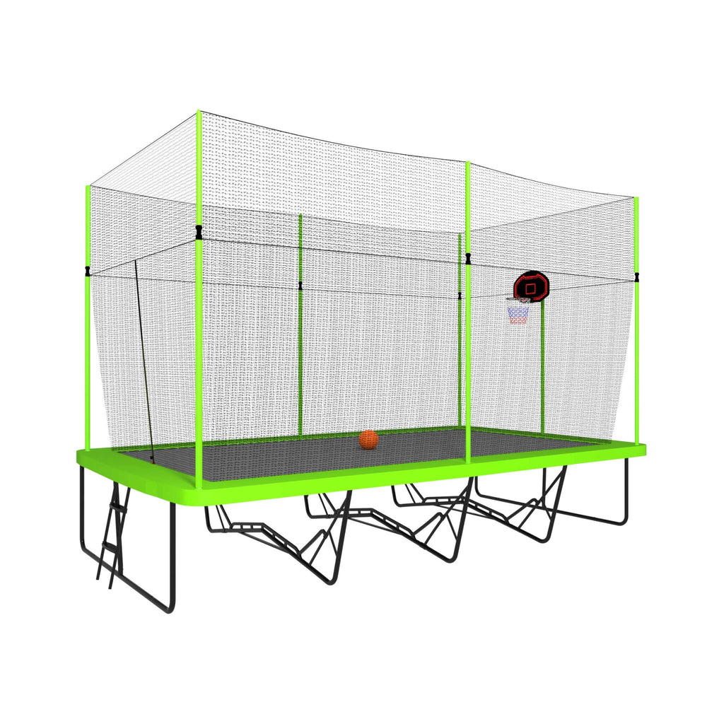 [10X17FT] Large Rectangular Trampoline With Basketball Hoop And Ladder (SAK17482) – SAKSBY WHOLESALE, view 4