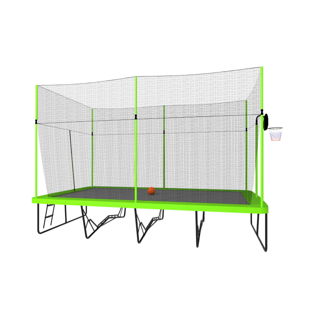 [10X17FT] Large Rectangular Trampoline With Basketball Hoop And Ladder (SAK17482) – SAKSBY WHOLESALE, view 6