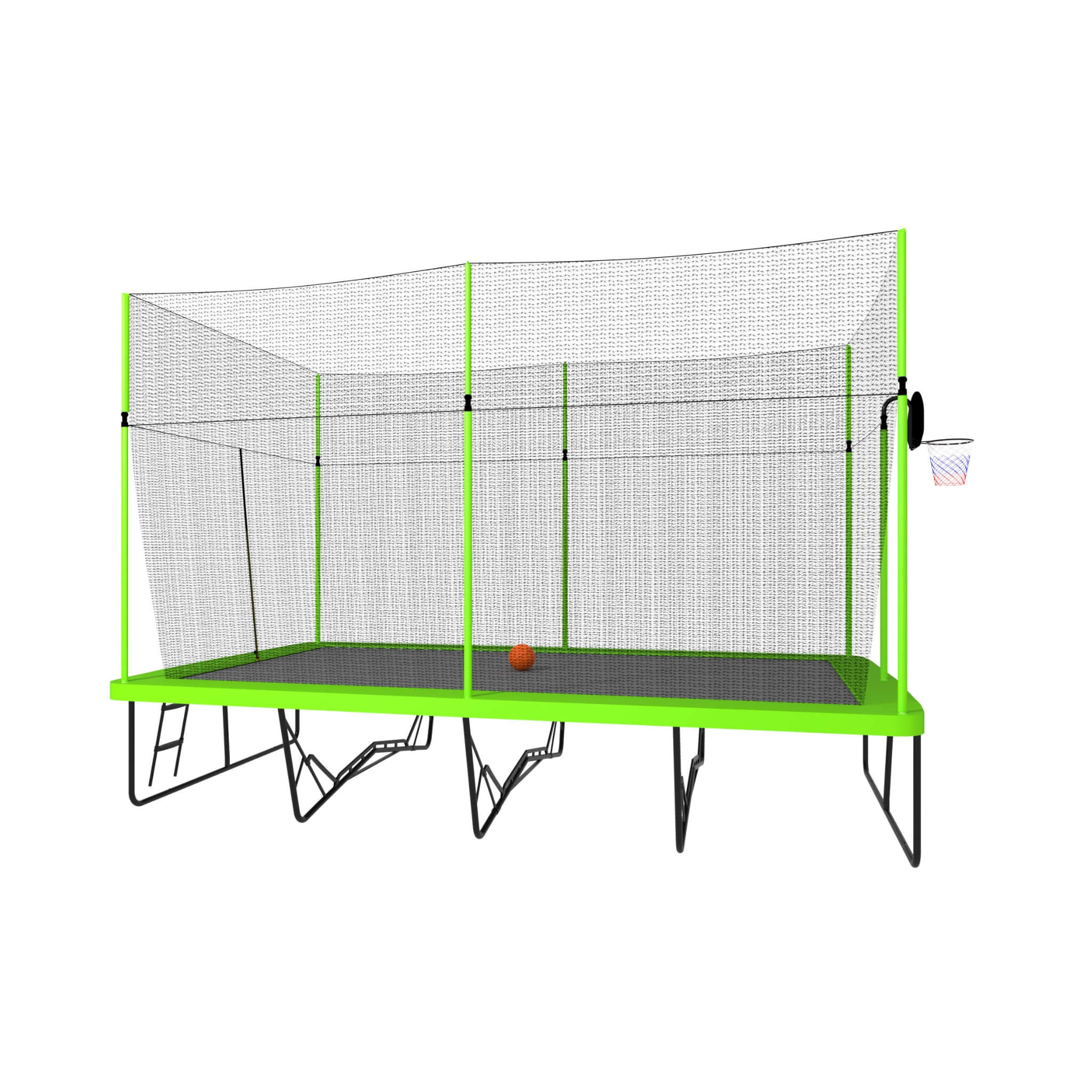 [10X17FT] Large Rectangular Trampoline With Basketball Hoop And Ladder (SAK17482) – SAKSBY WHOLESALE, view 6