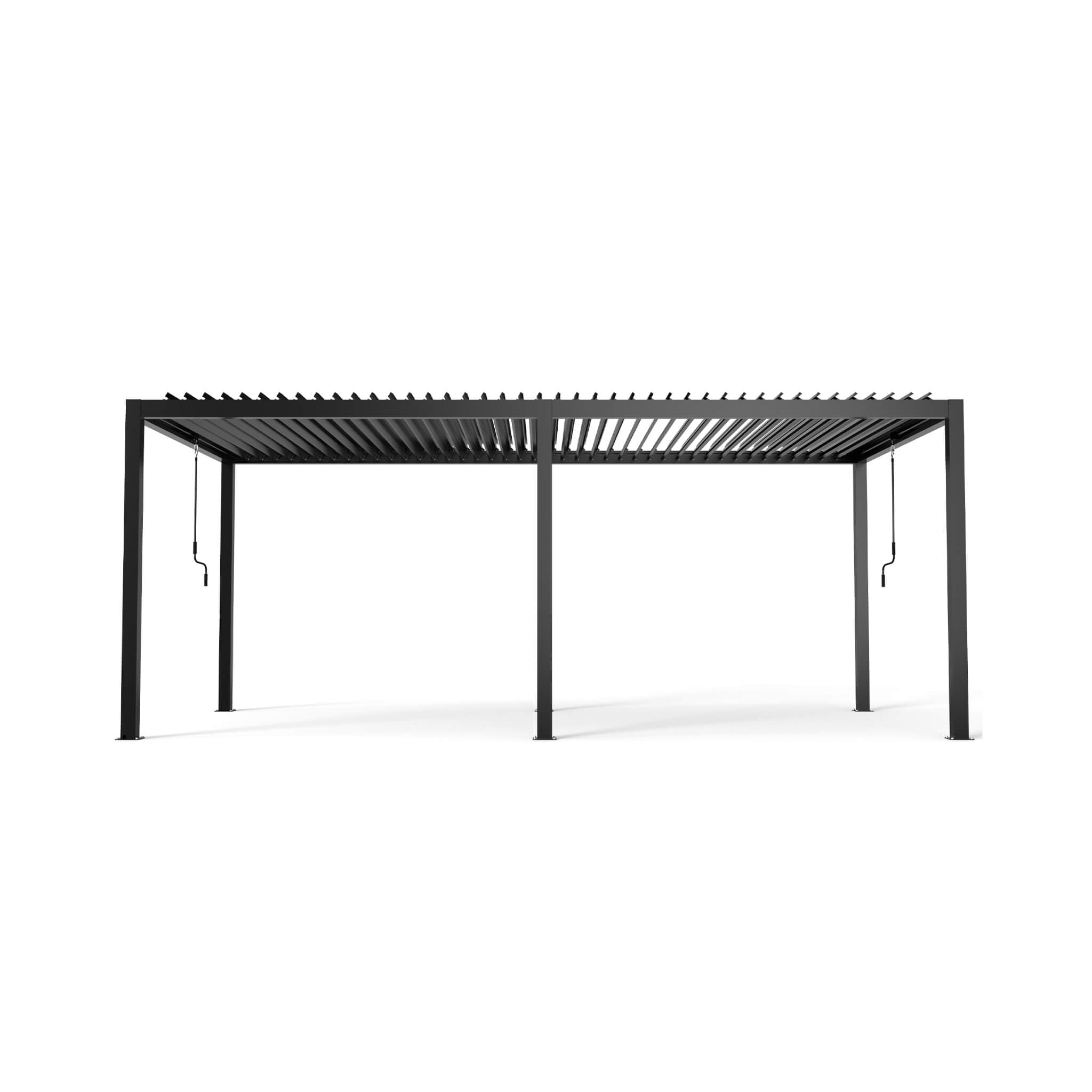 [10X19FT] Alora Modern Durable All-Weather Outdoor Pergola With Aluminum Frame And Steel Louvers (SAK32691) – SAKSBY WHOLESAL
