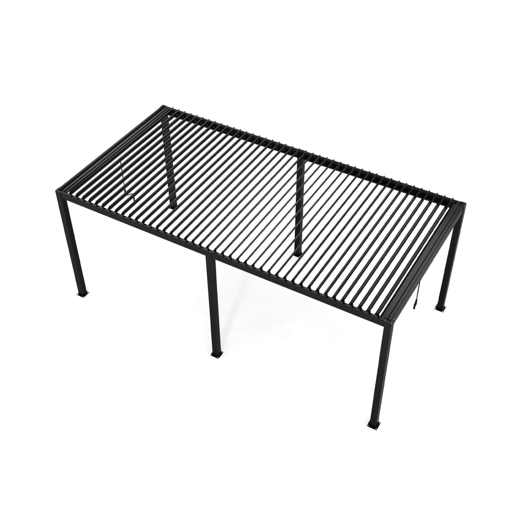 [10X19FT] Alora Modern Durable All-Weather Outdoor Pergola With Aluminum Frame And Steel Louvers (SAK32691) – SAKSBY WHOLESAL